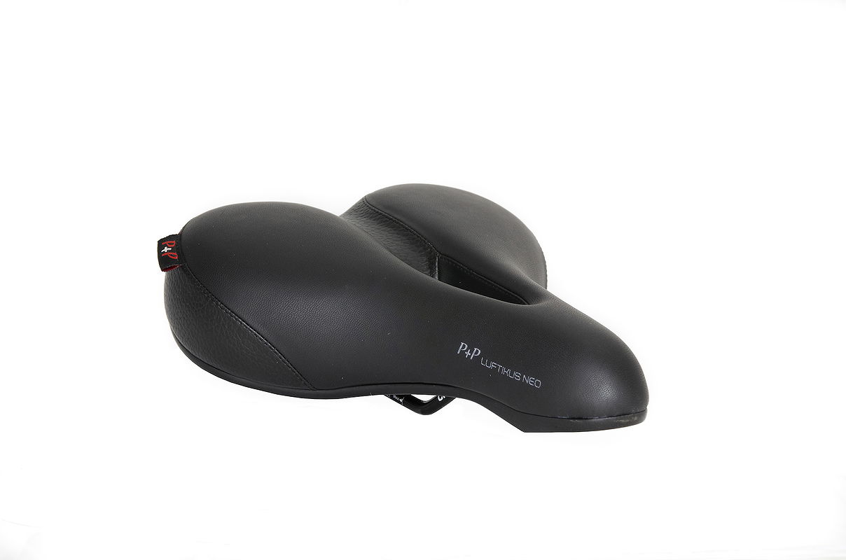 P&P City Sattel Luftikus Neo Relaxed schwarz L270 x  B215 mm / 724 g Unisex