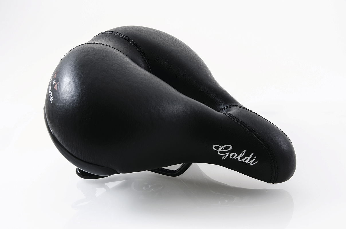 P&P City Sattel Goldi Relaxed schwarz L270 x  B210 mm / 720 g Unisex