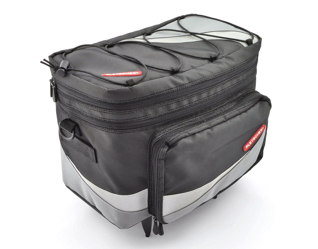 Pletscher Gepäckträgertasche Basilea schwarz/grau