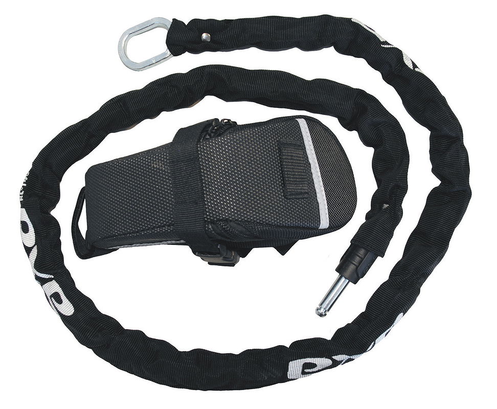 AXA Anschließkette RLC mit Tasche 5,5 mm schwarz 100 cm