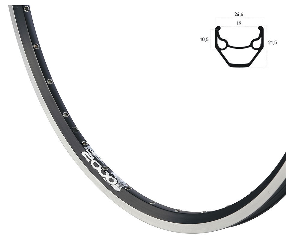 RYDE Hinterrad 26" ZAC 2000 Vollachse schwarz 26 Alu Schraubkranz 7/8 fach sil