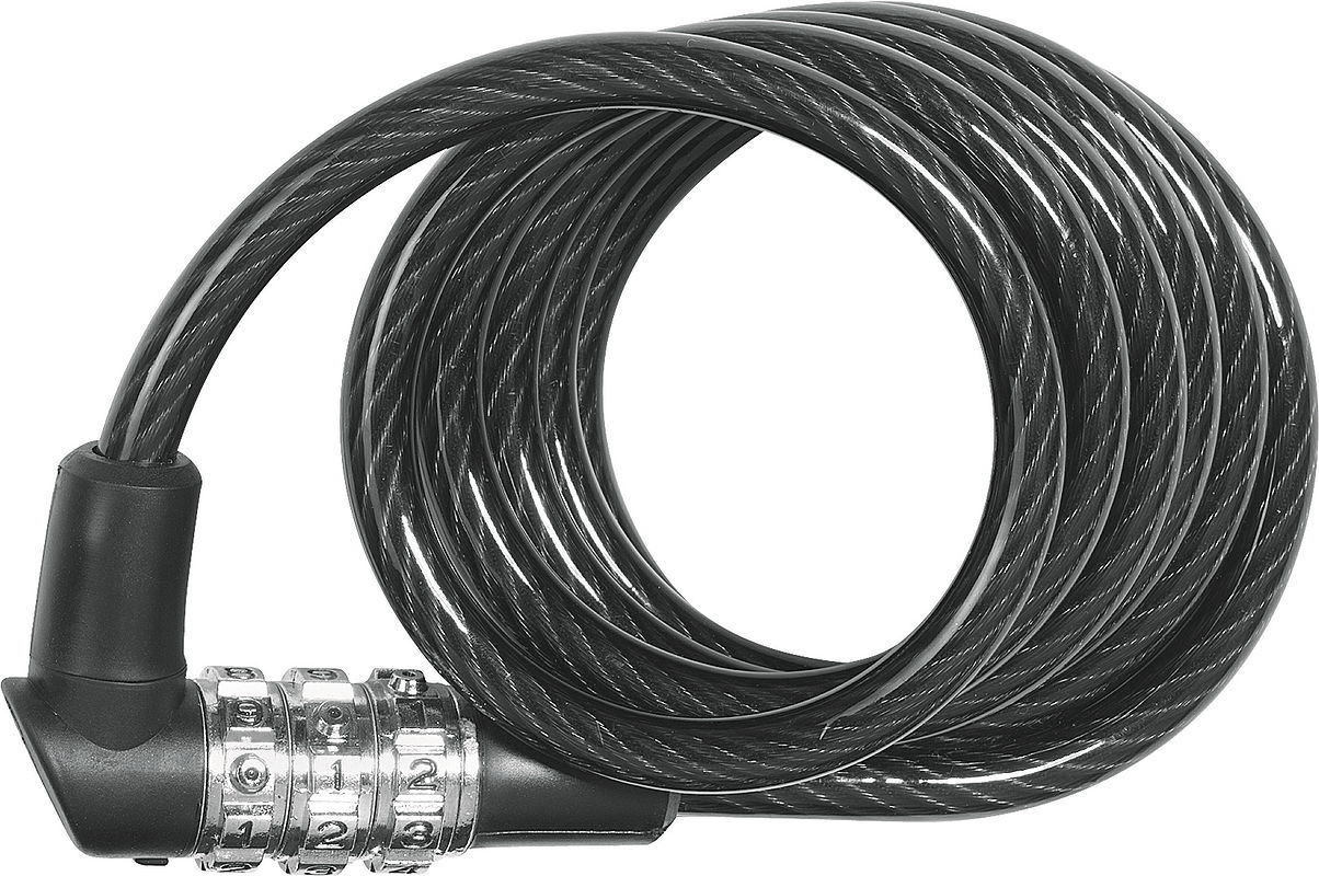 ABUS Zahlen-Spiralkabelschloss 3506C/120 BK 6 mm schwarz 120 cm