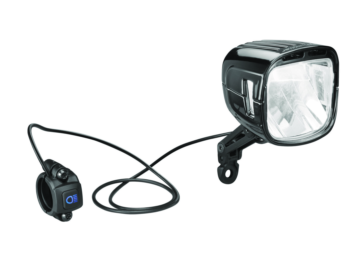 B&M E-Bike LED Scheinwerfer LUMOTEC IQ-XL schwarz eloxiert 300 Lux 169U65TS-01
