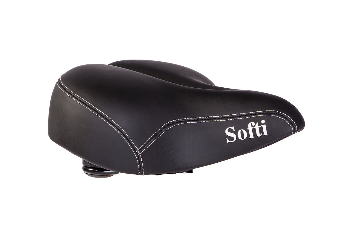 P&P City Sattel Softi Relaxed schwarz L260 x  B270 mm / 930 g Unisex