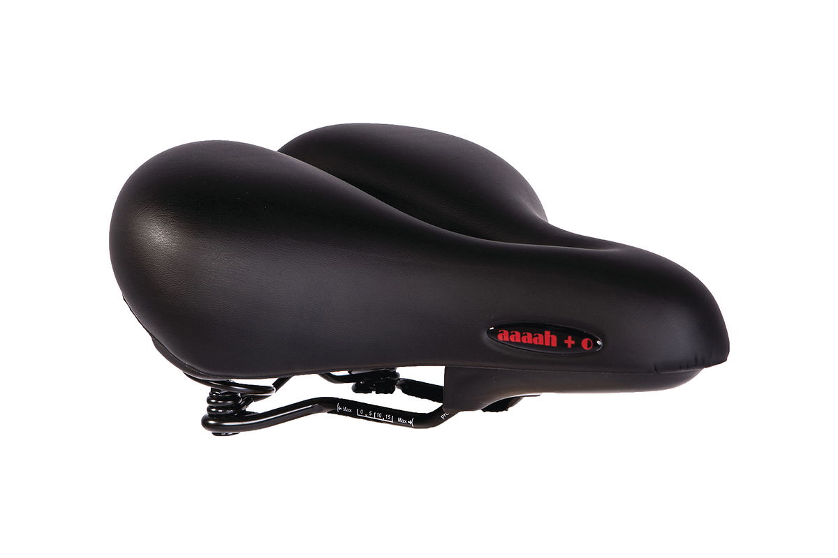 P&P City Sattel AAAH+O Feder Relaxed schwarz L261 x  B210 mm / 915 g Unisex