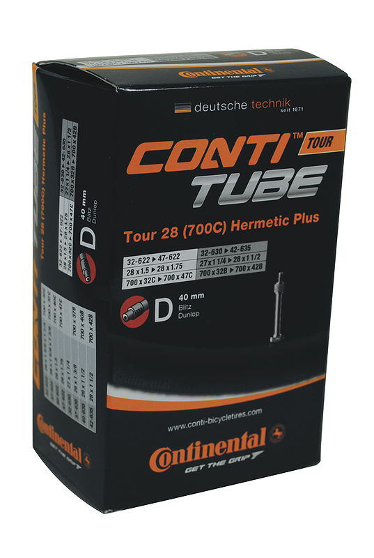 Continental Fahrradschlauch Hermetic Plus 28" 28" SV 42 mm  32/47-622/42-635