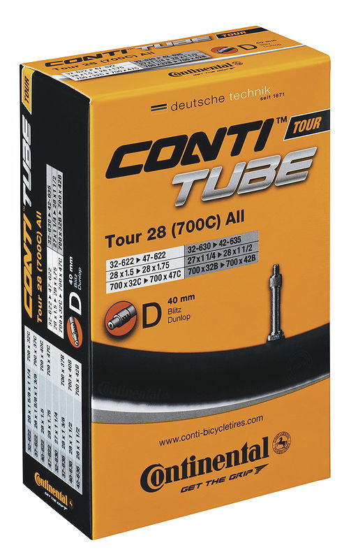 Continental Fahrradschlauch DV Ventil 26" Tour 40 mm 37/47-559/597