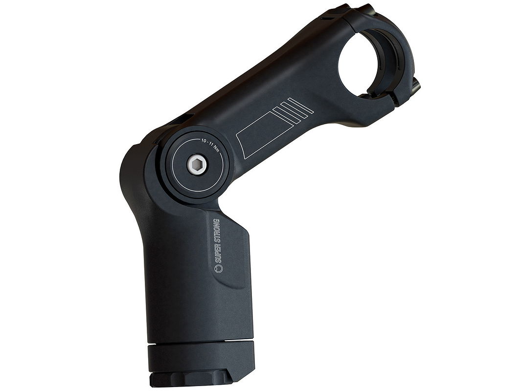 by.schulz Ahead-Vorbau Alpha Pro SDS 80 mm schwarz-matt 31,8 mm 1 1/8" -10- +50°