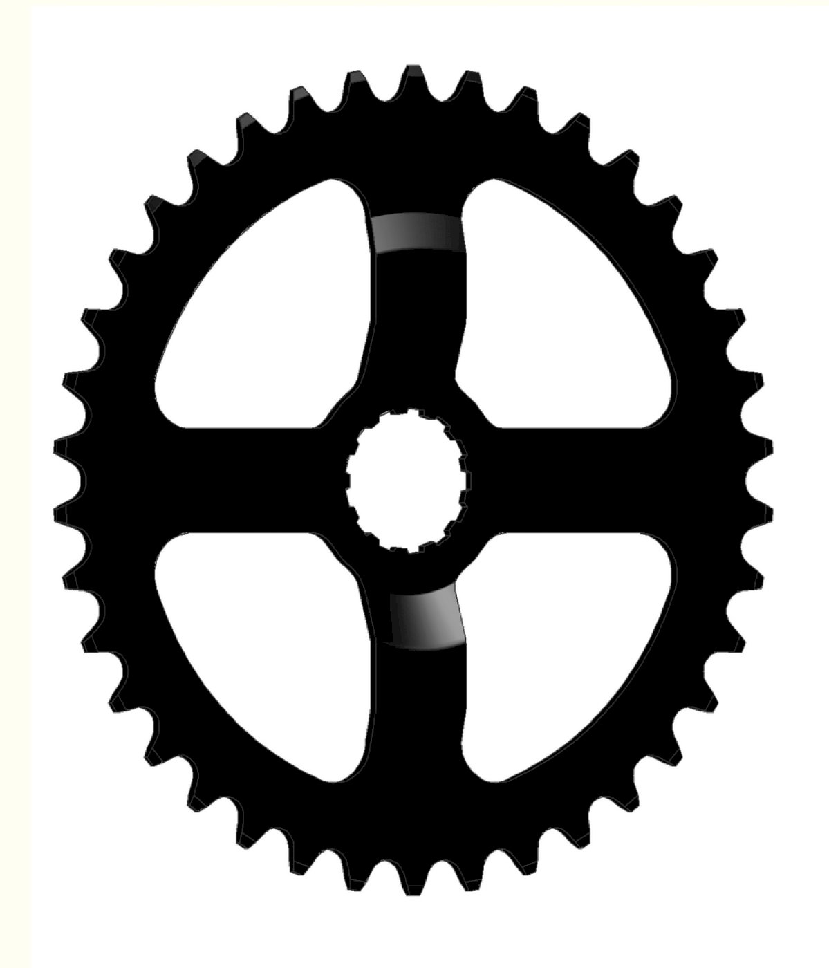 Esjot Kettenblatt für Bosch Gen 3 1/2" x 1/8", gekröpft  40 Zähne