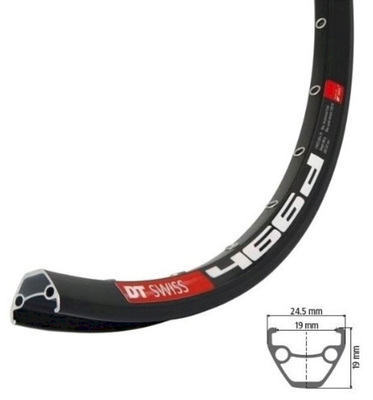 DT Swiss Vorderrad 27,5" 466D Disc Center Lock Steckachse schwarz 27,5 Deore XT HBM80