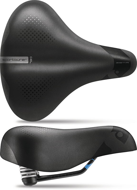 Sportourer City Sattel Zeta Gel Relaxed  L258 x B233 mm / 720 g Unisex SB-Verpacku