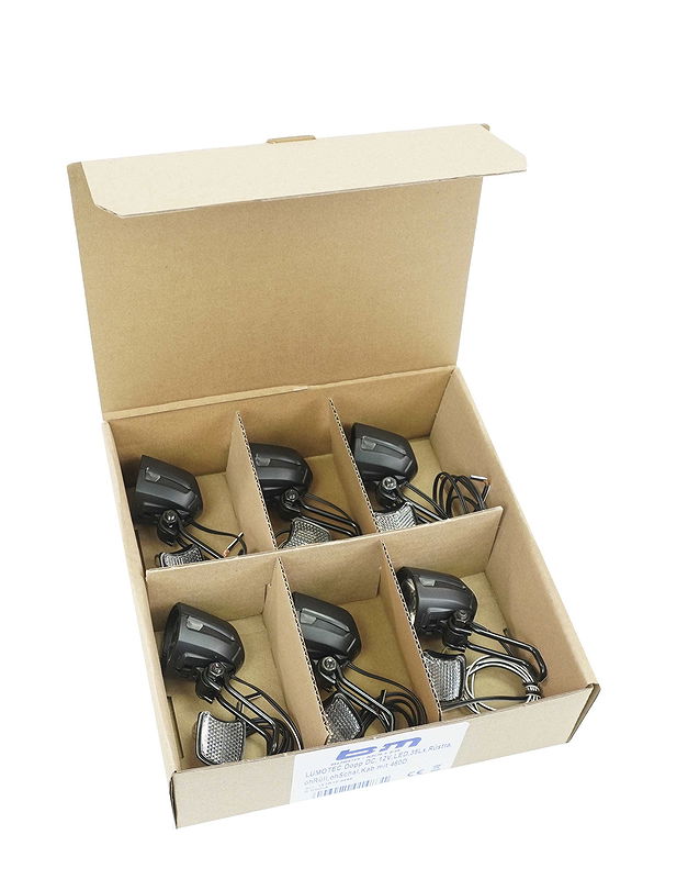 B&M E-Bike LED Scheinwerfer Lumotec Dopp E schwarz 35 Lux 151R42/6-04 Werkstattverpackung