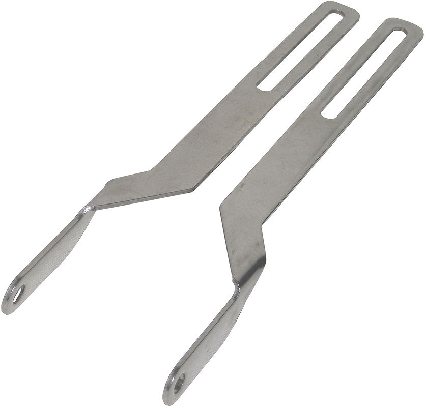 Pletscher Gepäckträgerbefestigung Rahmenöse silber poliert 205 mm