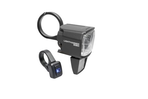 TRELOCK E-Bike LED Scheinwerfer Lighthammer 130 schwarz 130/150 Lux LS 930-HB