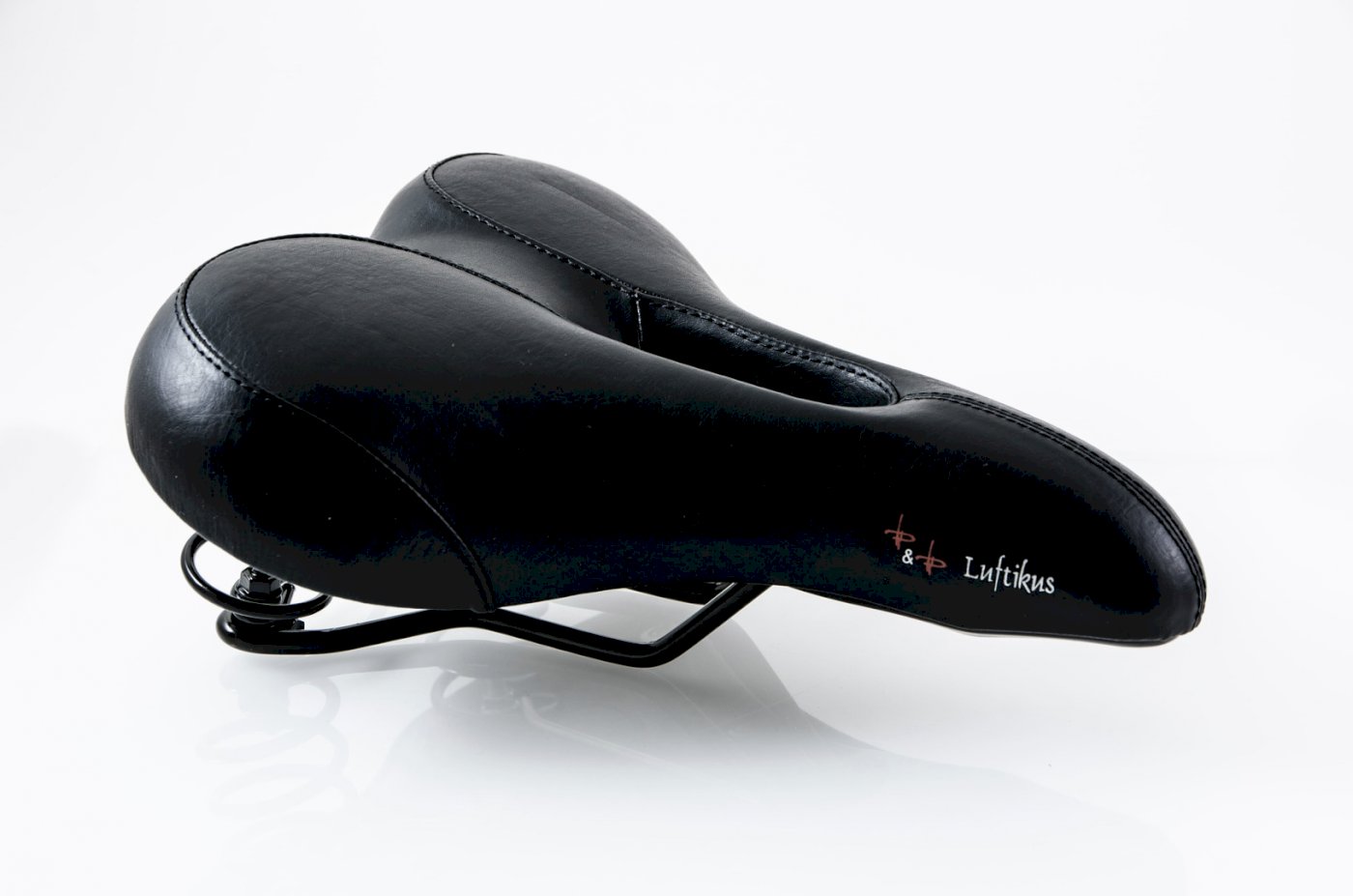 P&P City Sattel Luftikus Relaxed schwarz L270 x  B217 mm / 726 g Unisex