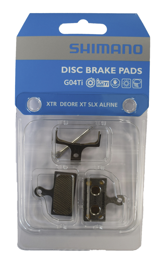 Shimano Scheibenbremsbeläge G04Ti Metall IBPG04TIMXA SB-Verpackung