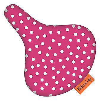 Bikecap Sattelüberzug Kids pink / weiße Punkte 250 x 180 mm