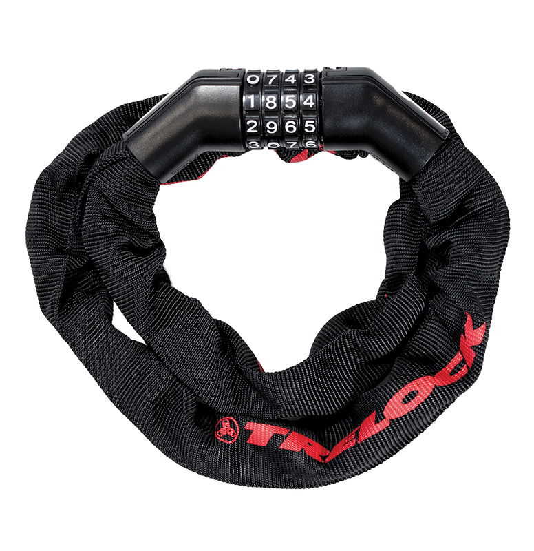 TRELOCK Kettenschloss BC 360 Code 6 mm schwarz 110 cm