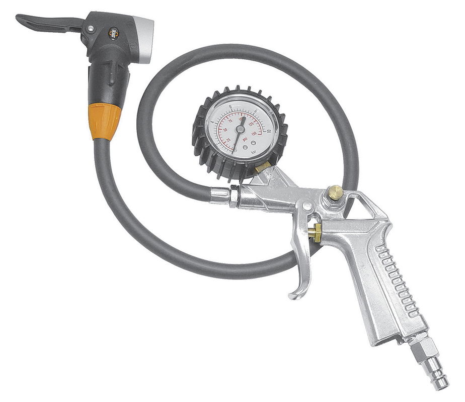 CYCLUS Reifen-Füllpistole Kompressorluftpistole silber