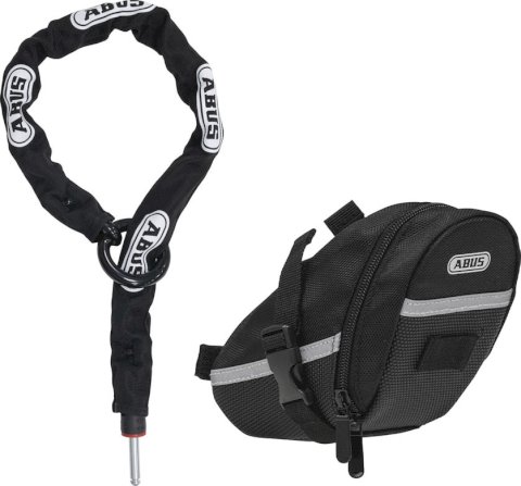 ABUS Anschließkette Adaptor Chain ACH 2.0 6KS/100BK + ST5950 inkl. Tasche 6 mm schwarz 100 cm