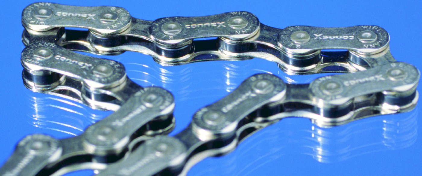 Connex Fahrrad Kette 10s8 10-fach silber 114 Glieder, 1/2" x 11/128"