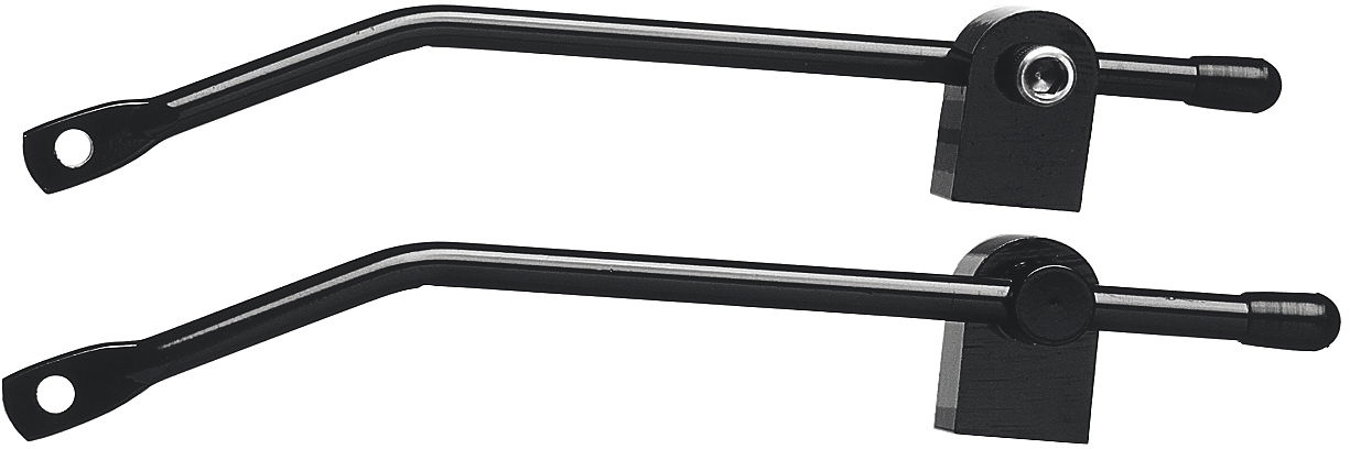 Pletscher Gepäckträgerbefestigung Rahmenöse Alu schwarz 66/133 mm