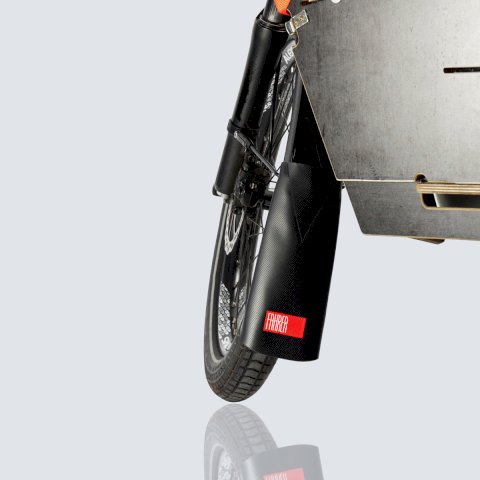 FAHRER Berlin Spritzschutz Latz E-Plus Schutzblechbreite 70 - 90 mm schwarz